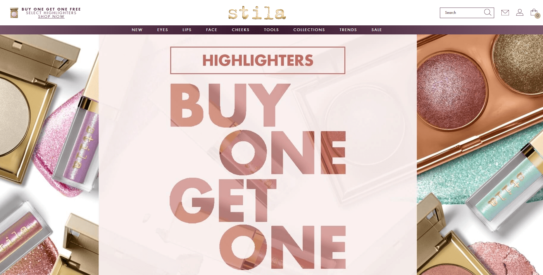 Stila Cosmetics优惠码2024 精选脸部高光彩妆买一送一+额外8折促销满送好礼